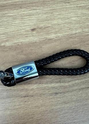 Автомобильный брелок ремешок косичка плетеный кожаный toyota bmw lexus mazda nissan chevrolet ford