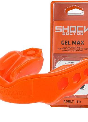 Капа shock doctor gel max доросла (вік 11+) orange (art. 6130-or-ad)
