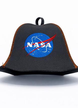 Лазнева шапка luxyart "nasa" штучний фетр чорний (xl-751)
