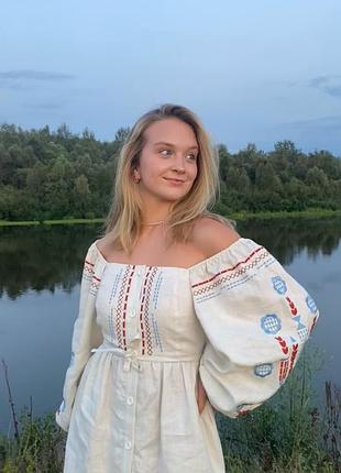 Лляна сукня «etnodim» 5