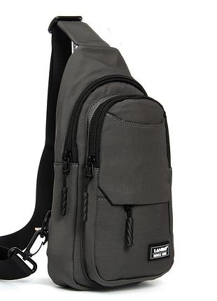 Podium сумка мужская на плечо нейлон lanpad a4158 grey бол