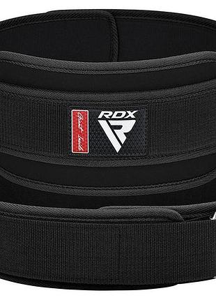 Пояс для тяжелой атлетики rdx rx5 double belt неопреновый black m