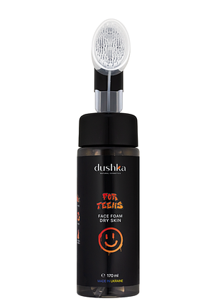 Пінка для вмивання для підлітків dushka "для сухої шкіри", 170 мл daily skin care