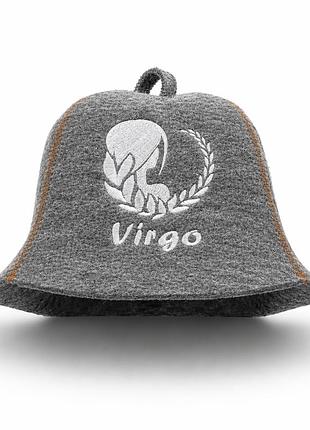 Банна шапка luxyart "virgo" натуральна повсть сірий (lx-362)