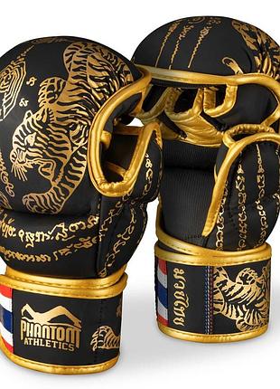 Перчатки для мма phantom muay thai black gold s/m