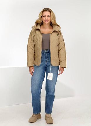 Демисезонная куртка женская, арт.8205, беж