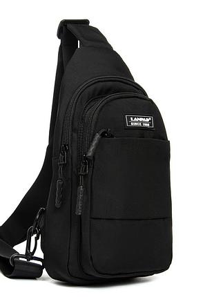 Podium сумка чоловіча на плечо нейлон lanpad a4157 black бол