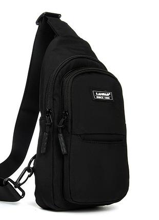 Podium сумка чоловіча на плечо нейлон lanpad a4159 black бол