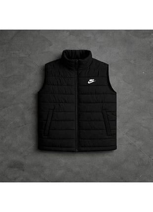 Жилет (безрукавка) nike. синтепон. на змійці, чорний