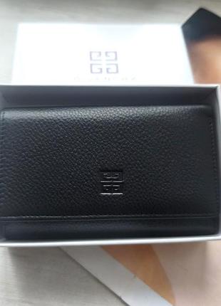 Жіночий шкіряний гаманець givenchy lux black