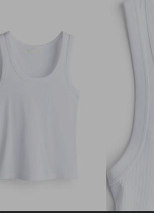 Майка рубчик женская оригинал h&amp;m