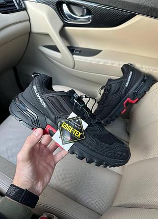 Мужские черные кроссовки salomon acs + ft black red thermo gore-tex х саломон 44