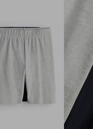 Велосипедки комплект 2од. шорты рубчик оригинал h&amp;m