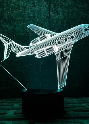 Сменная пластина для 3d ламп "самолет 2" 3dtoyslamp