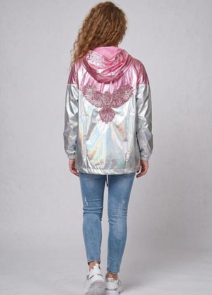 Яркий женский плащ design lab серый 3108 2