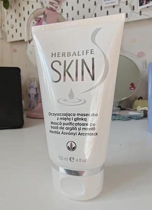 Очищающая маска herbalife skin с глиной и мятой, 120 мл