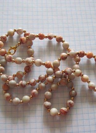 Бусы . ожерелье. натуральный камень . 6