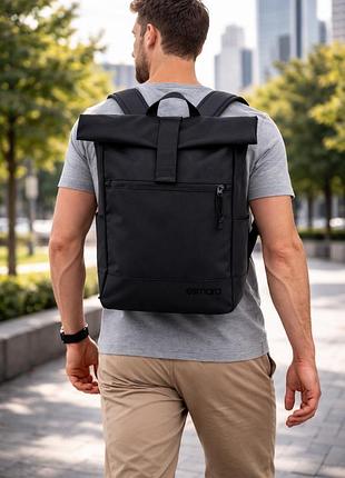 Молодежный рюкзак 16-21l roll-top esmara черный
