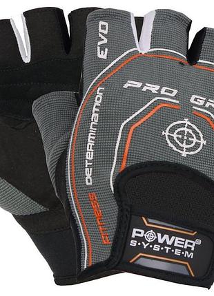 Перчатки для фитнеса power system ps-2250e pro grip evo grey l