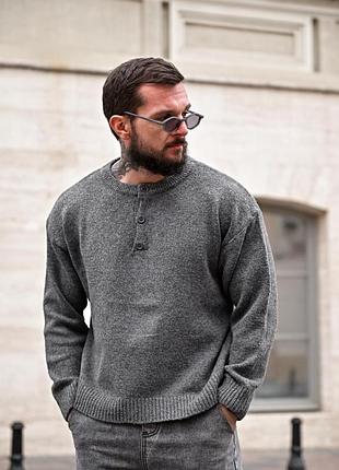 Мужской свитер alonso серый пп8131