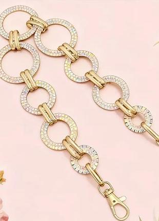 Пояс цепочка jade gold diamond 3