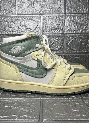 Чоловічі кросівки air jordan 1 high method of make beige/green fb9891-104