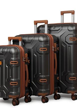 Podium дорожная чемодан 31 abs-пластик fashion a17 dark-grey