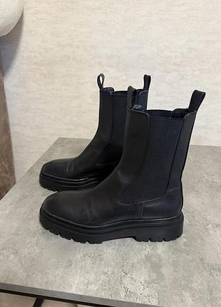 Ботинки челсі від zara! розмір 39! шкіра