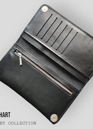 Мужской кошелек из натуральной кожи "nero" black