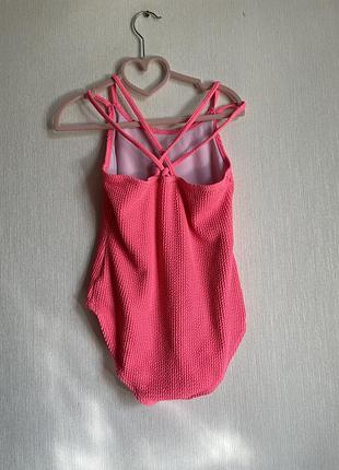 Суцільний яскравий купальник на дівчинку красива спинка primark