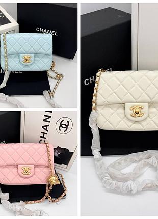 Женская сумка премиум mini 17 classic flap bag