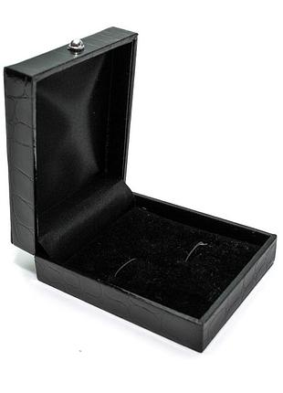 Коробочка кожзам черная под запонки pp-2233