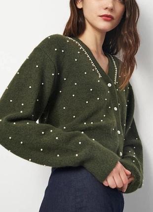 Укорочений кардиган zara