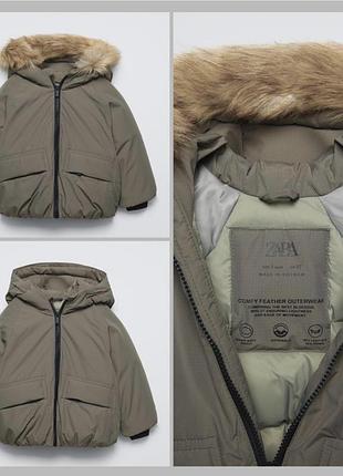 Дитячий пуховик zara 104
