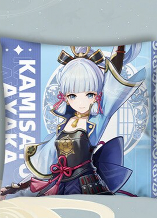 Подушка genshin impact камисато аяка 40 x 37 см