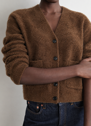 Вовняний кардиган arket (alpaca&amp;merino), хс, с