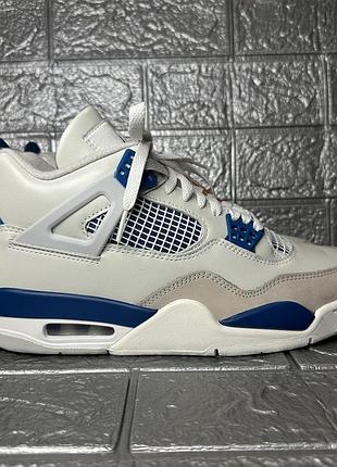 Мужские кроссовки air jordan 4 retro military blue fv5029-141
