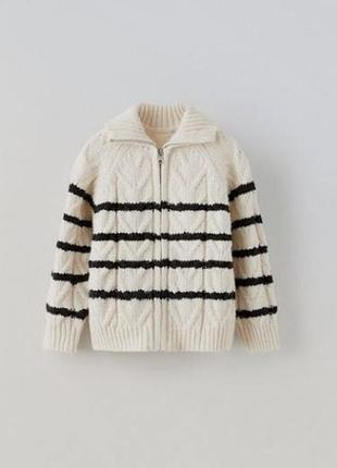 Зіп кофта кардиган zara 4