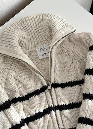 Зіп кофта кардиган zara 3