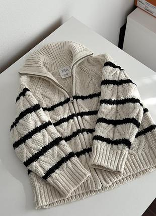 Зіп кофта кардиган zara