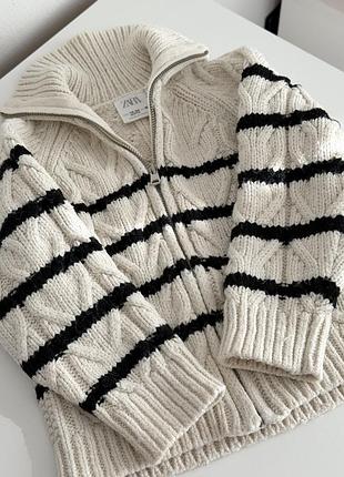 Зіп кофта кардиган zara 2