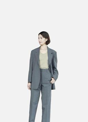 Костюм жіночий uniqlo брючний оливкового кольору розмір м