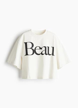 Футболка оверсайз з бавовни h&m