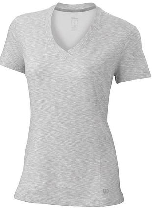 Жіноча футболка wilson women's striated cap sleeve