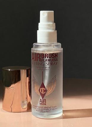 Фіксуючий та зволожуючий спрей для обличчя charlotte tilbury airbrush flawless setting spray 34 ml (без коробочки) (уцінка)