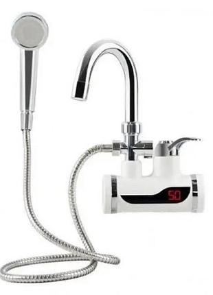 Проточный водонагреватель над мойку water heater mp 5208, мгновенный водонагреватель с душем uo-78