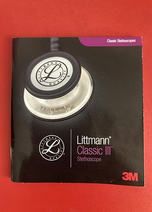 Оригінальний стетоскоп зм littman classic iii (чорний, сша)