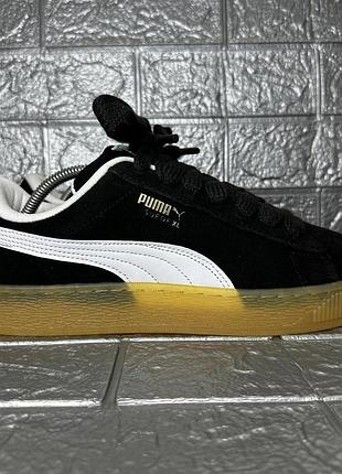 Мужские кроссовки puma suede xl dark risk "black & white" 401348-01