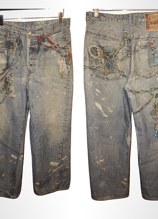 Джинсы acne studios super baggy fit (выход 29 см). size 46-48