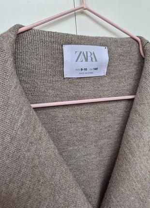Пальто плащ накидка для девочки zara 4